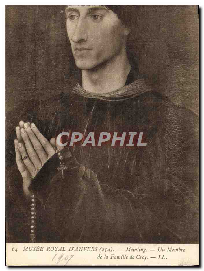 CPA Memling Un membre de la famille de Croy Musee royal d'Anvers