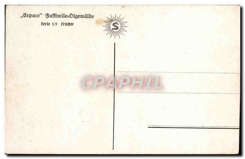 CPA Cerises — Verso