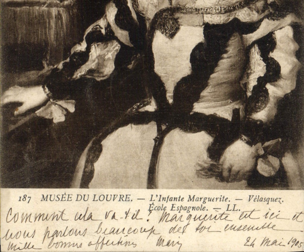 CPA Musee Du Louvre L'Infante Marguerite Velasquez Ecole espagnole