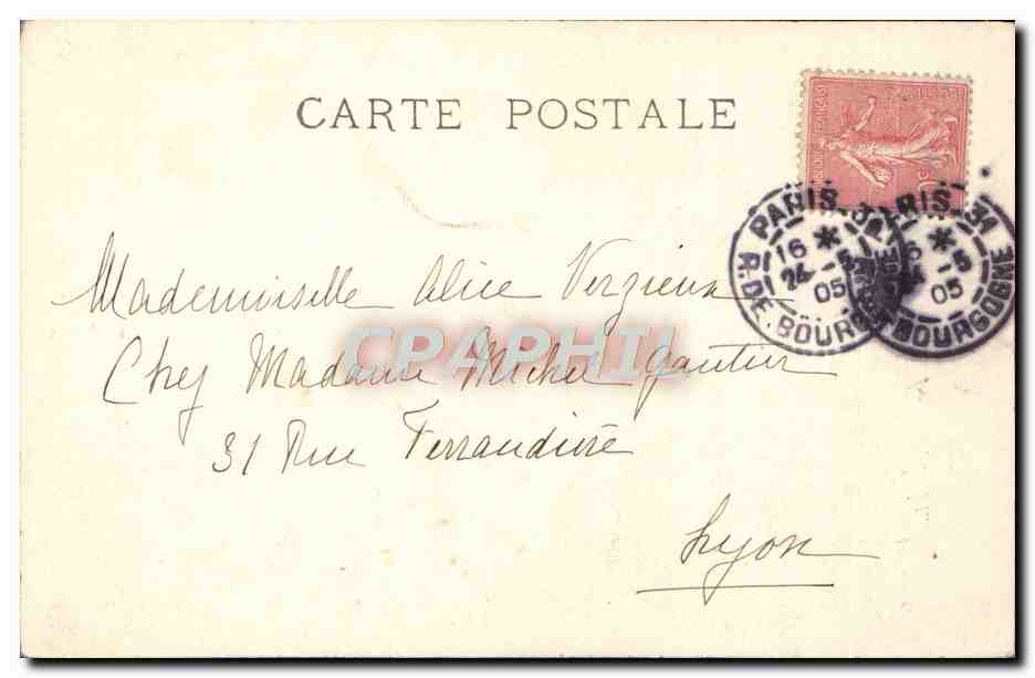 CPA Musee Du Louvre L'Infante Marguerite Velasquez Ecole espagnole — Verso