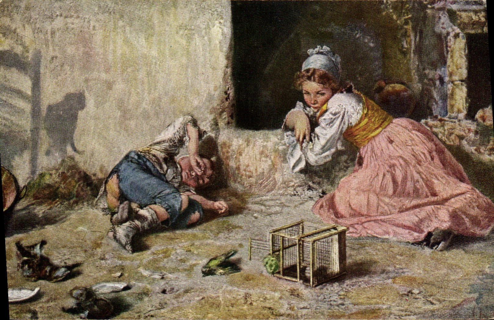 CPA La premiere douleur V Irolli