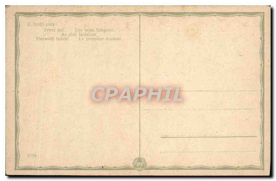 CPA La premiere douleur V Irolli — Back