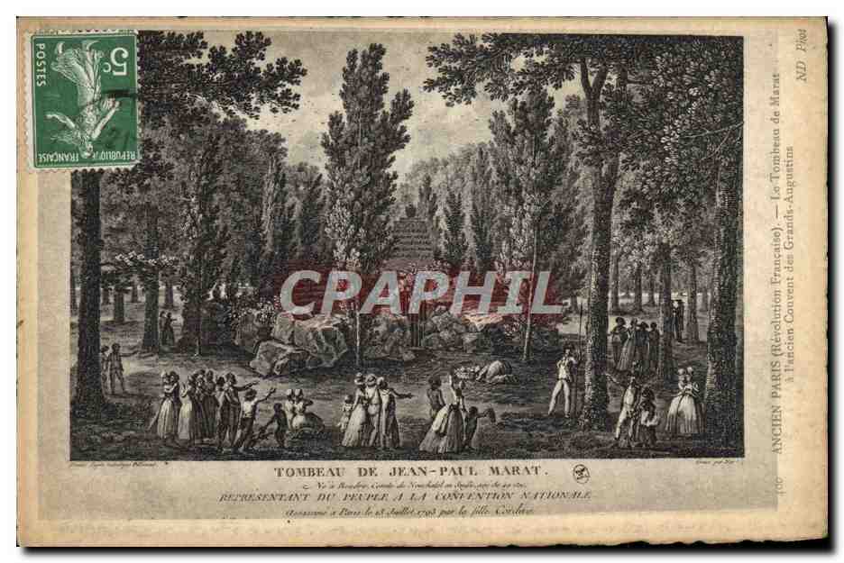 CPA Tombeau De Jean Paul Marat Ancien Paris a l'ancien couvent des Grands Augustins