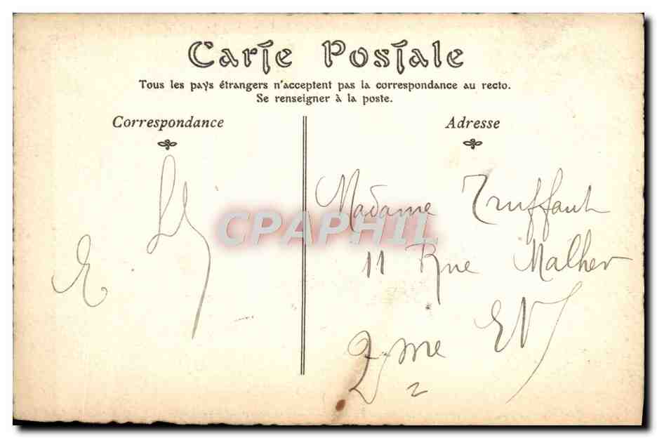 CPA Tombeau De Jean Paul Marat Ancien Paris a l'ancien couvent des Grands Augustins — Verso