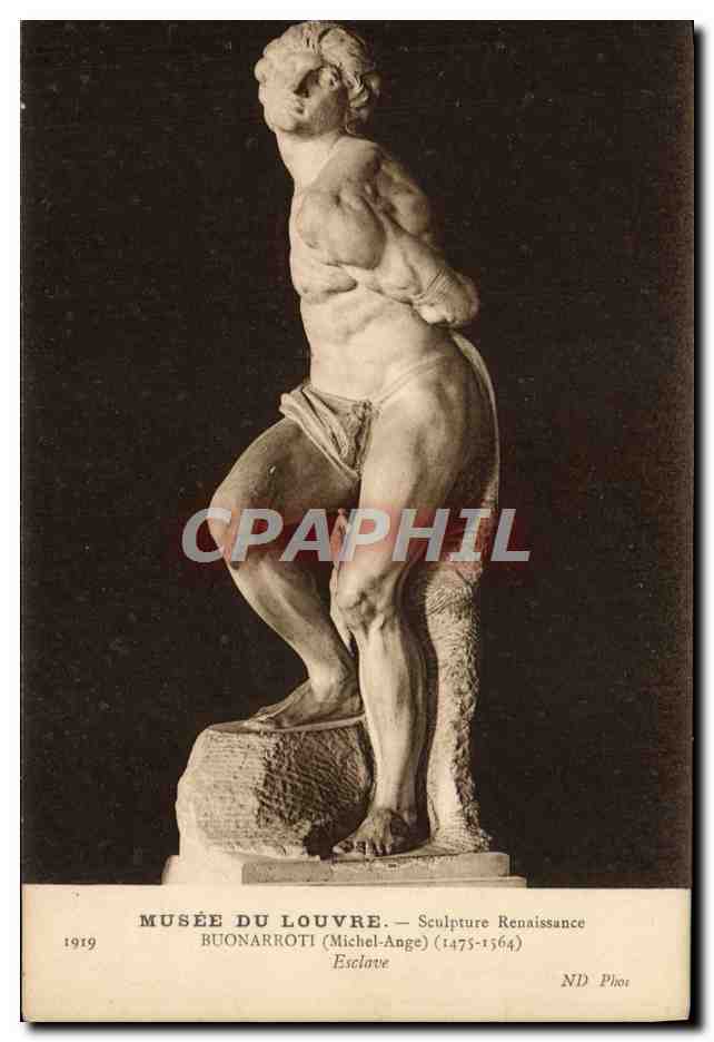 Musée du Louvre — Renaissance-Statue — Buonarroti (Michelangelo) 1475-1564 — Sklave
