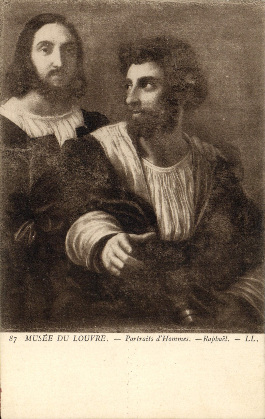 CPA Musee Du Louvre Portraits d'Hommes Raphael