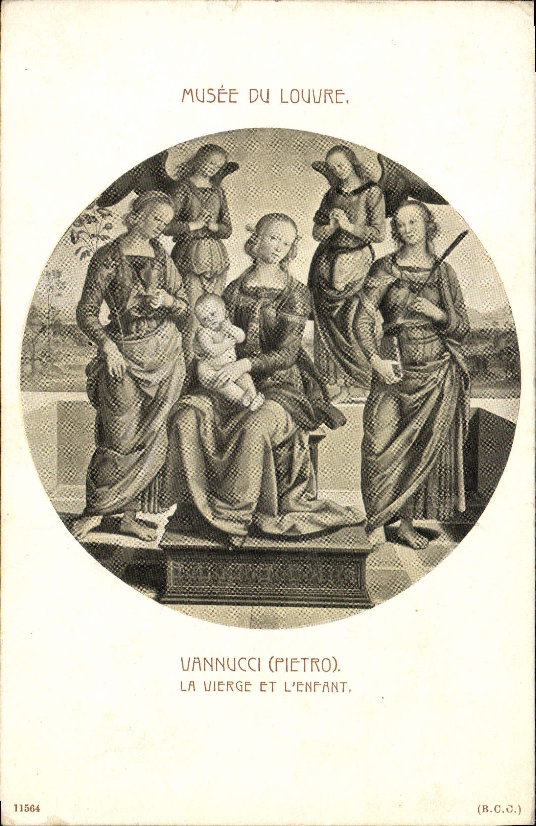 La Vierge et l'Enfant — Pietro Vannucci — Musée du Louvre — (B.G.C.) n° 11564