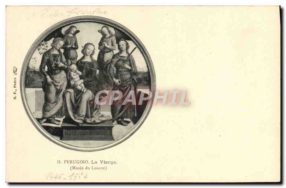 CPA Musee Du Louvre Perugino La Vierge