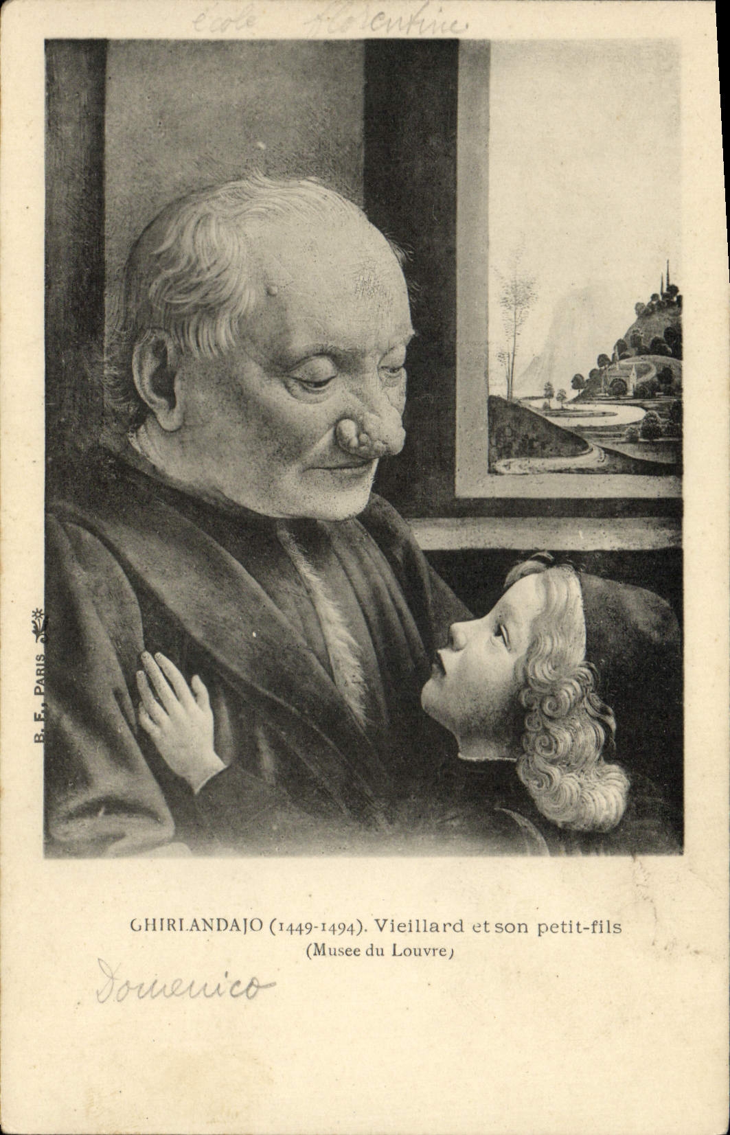 CPA Musee Du Louvre Ghirlandajo Vieillard et son petit fils 