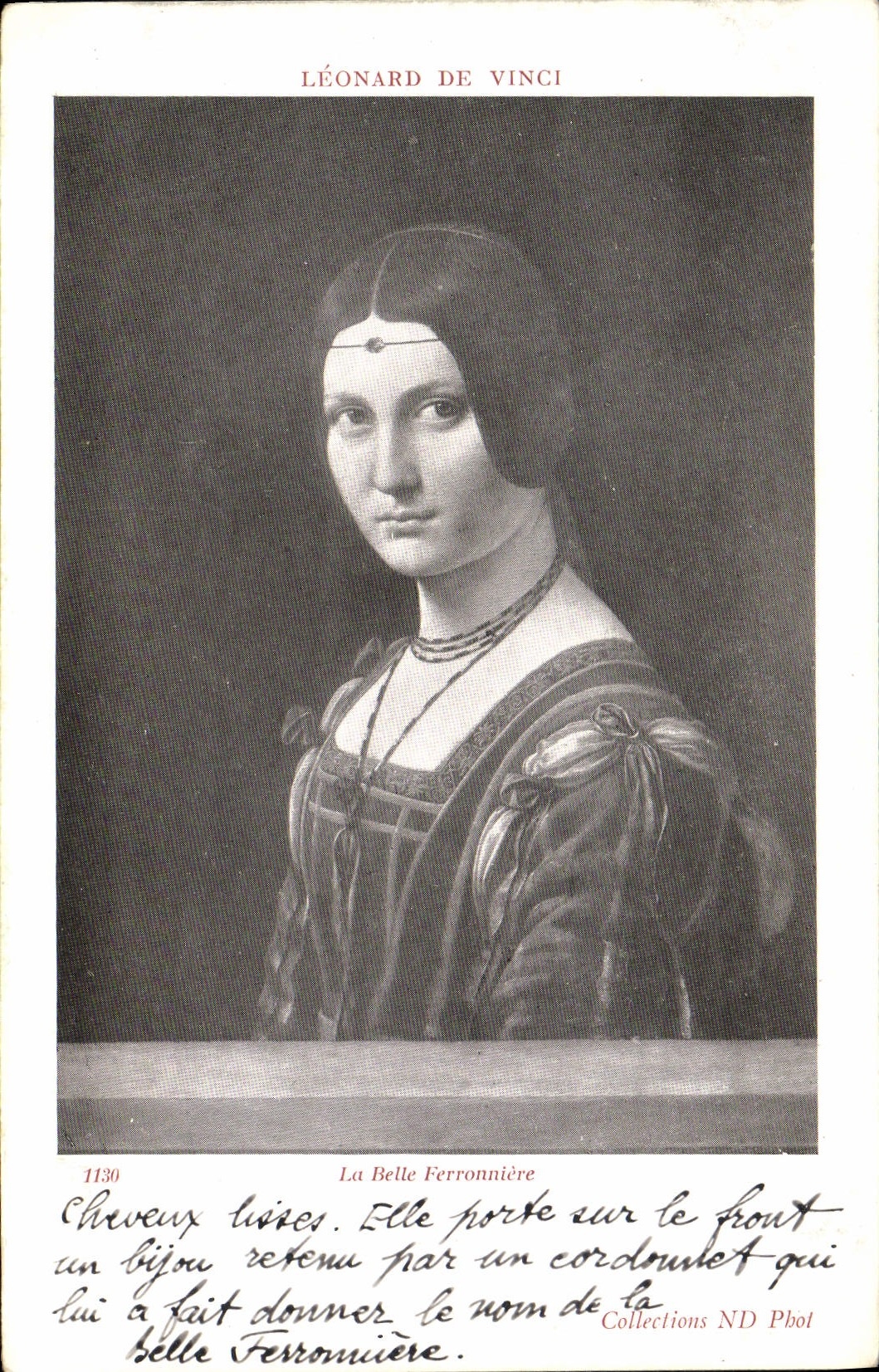 CPA Leonard de Vinci La belle ferronniere