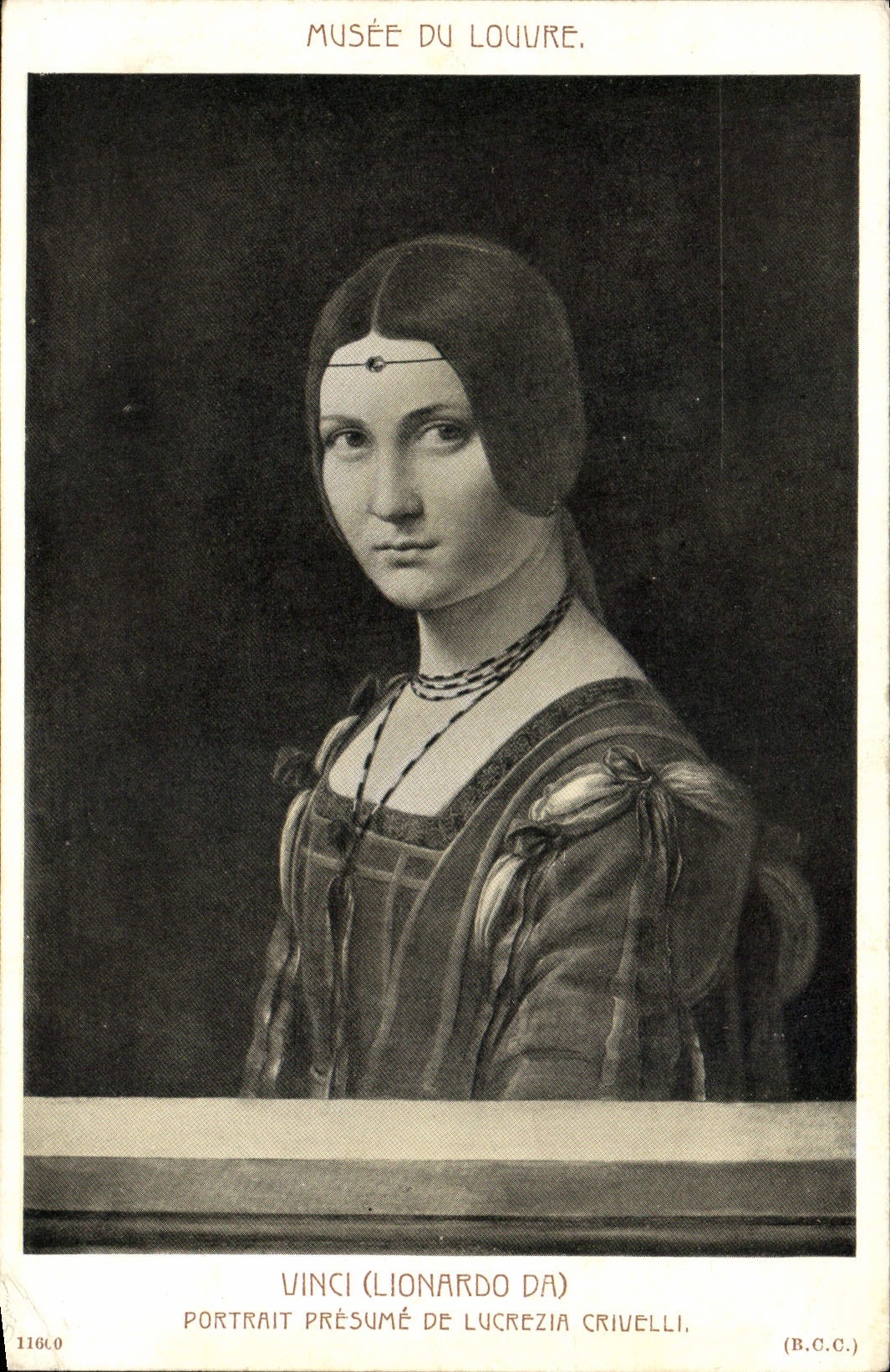 CPA Musee Du Louvre Leonard de Vinci lucrezia Crivelli