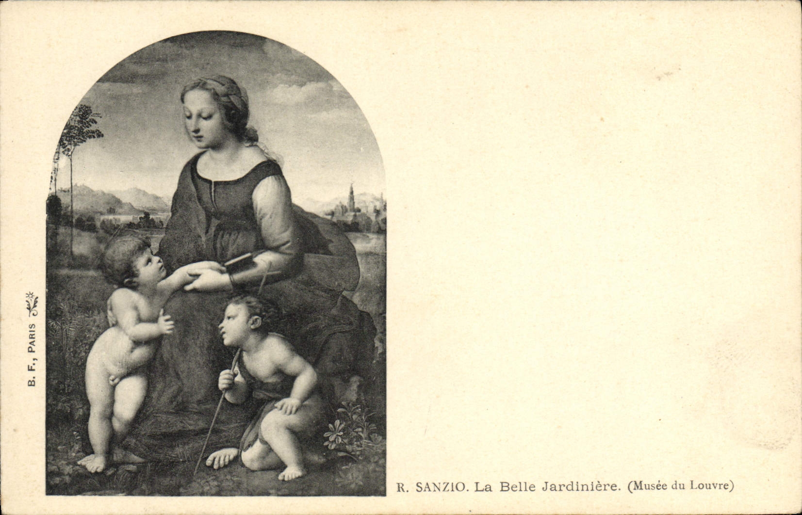 CPA Musee Du Louvre Sanzio La Belle Jardiniere