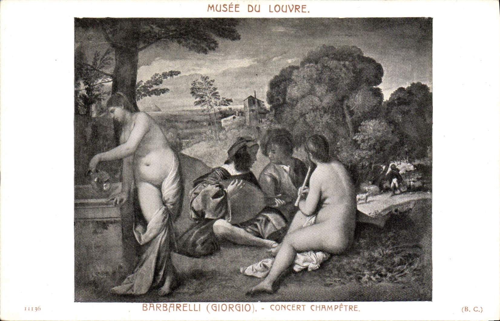 CPA Musee Du Louvre Barbarelli Concert champetre 