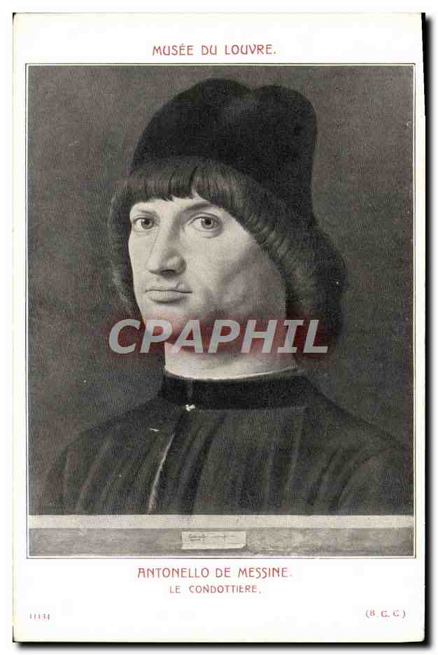 CPA Musee Du Louvre Antonello de Messine Le Condottiere
