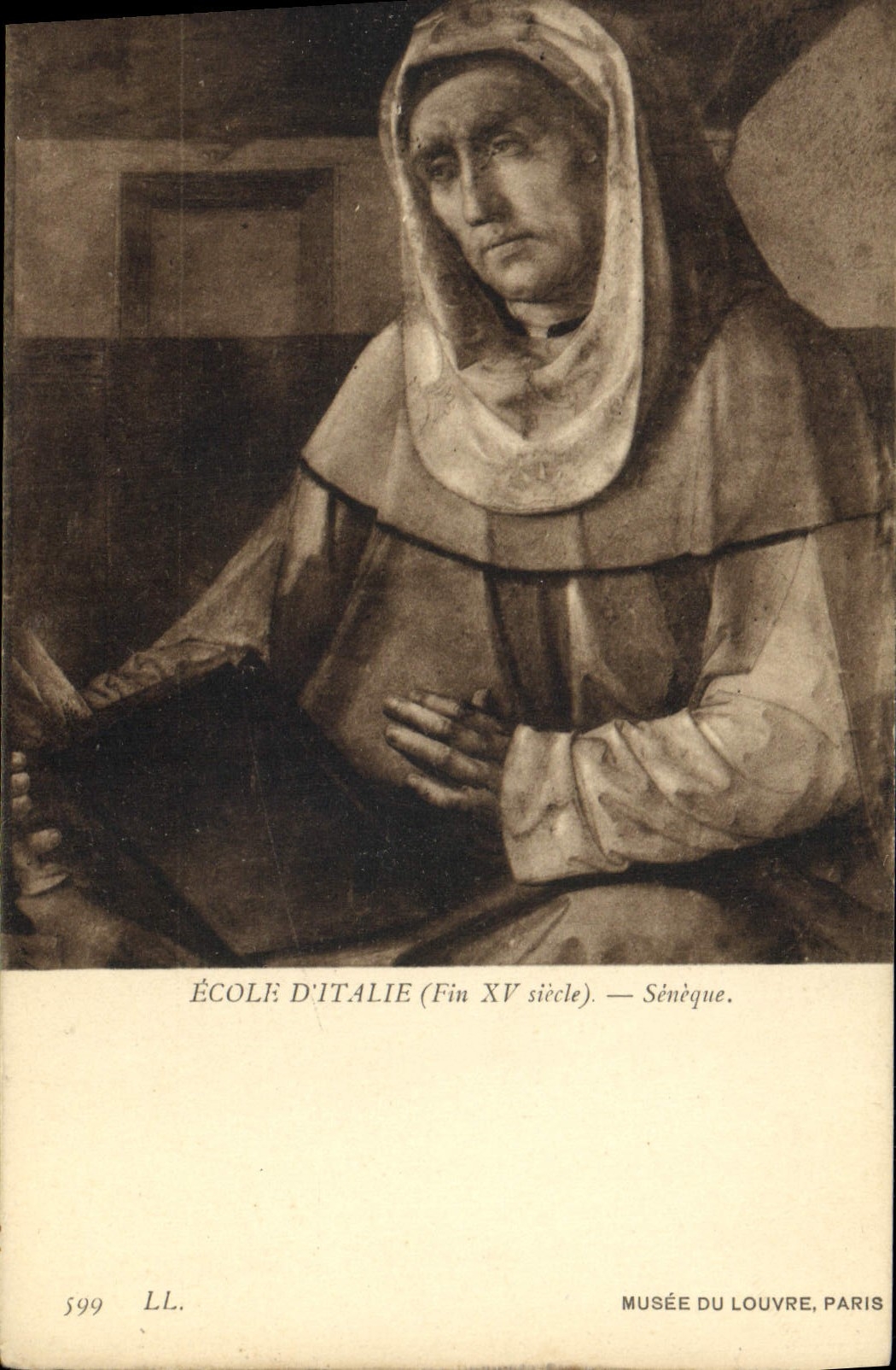 CPA Musee Du Louvre Ecole D'Italie Seneque