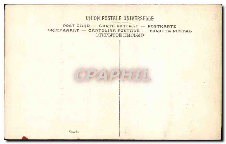 CPA Musee Du Louvre Ecole D'Italie Seneque — Verso