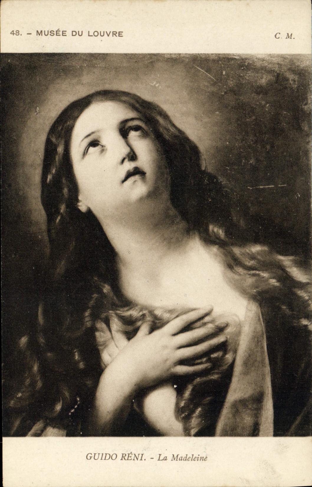 CPA Musee Du Louvre Guido Reni la Madeleine
