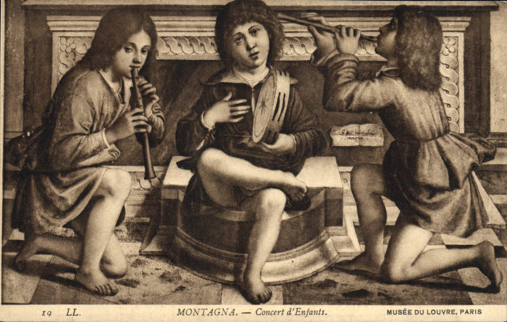 CPA Musee Du Louvre Montagna Concert d'enfants Paris
