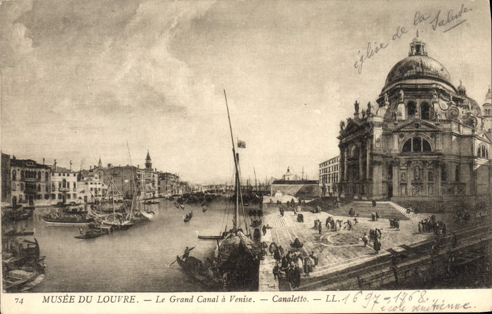 CPA Musee Du Louvre Le Grand Canal a Venise Canaletto