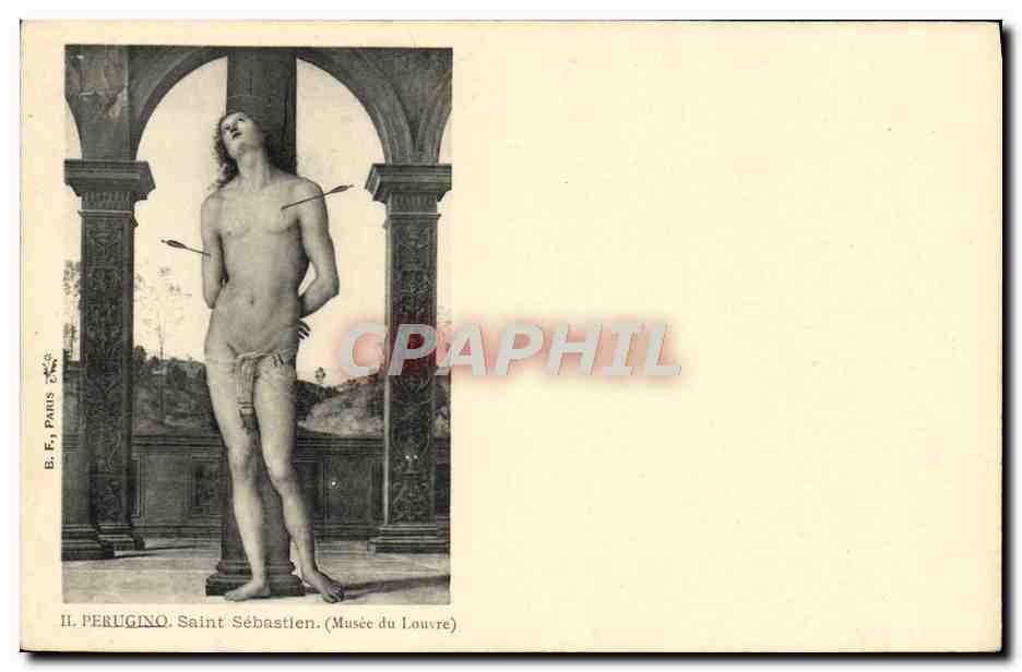 CPA Musee Du Louvre Il Perugino Saint Sebastien