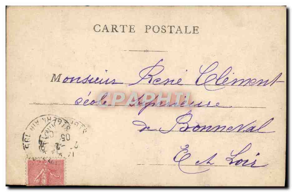 CPA Salon 1904 Renaudin Varennes en Argonne  — Verso