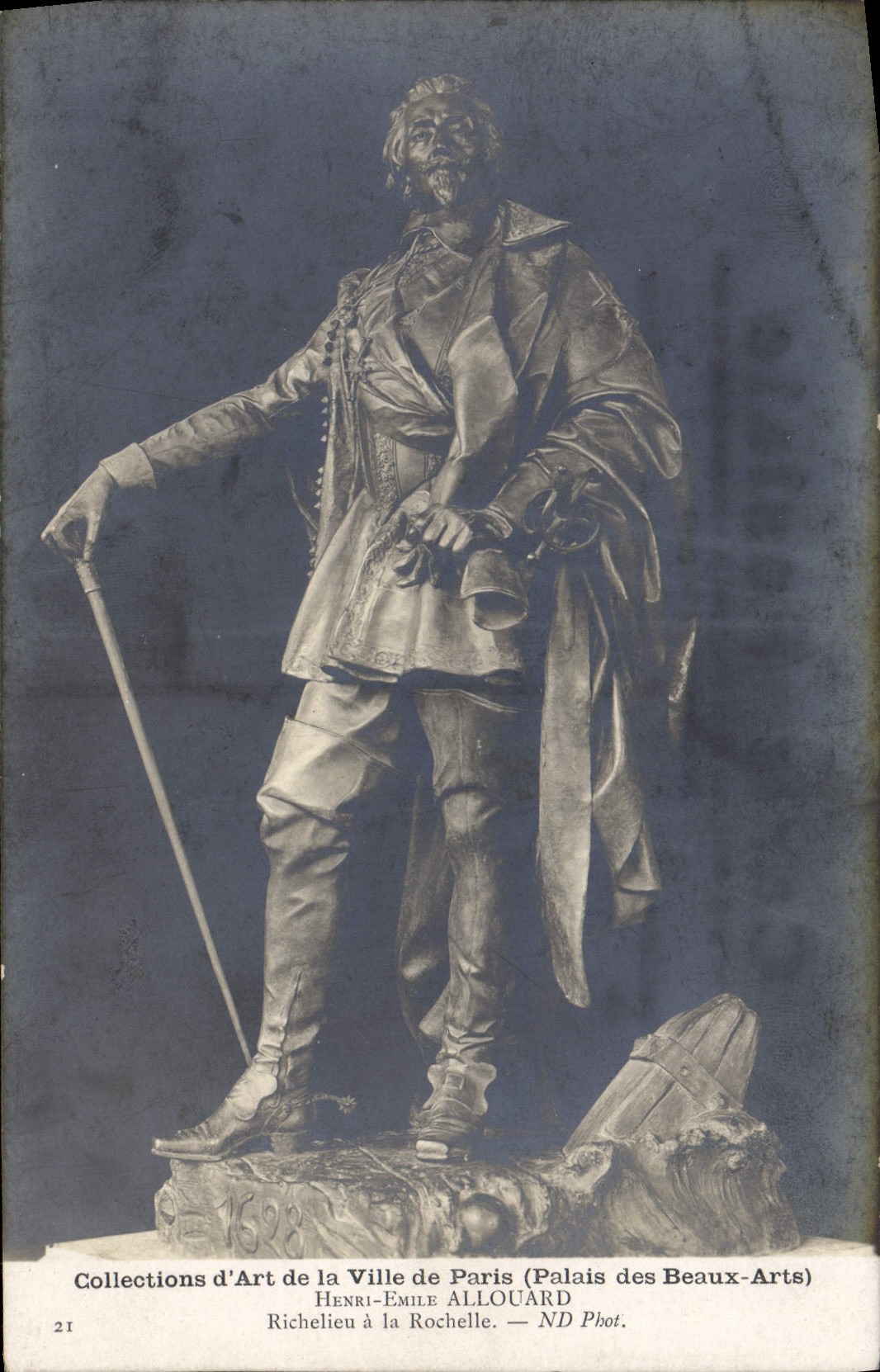 Richelieu à la Rochelle — statue — Henri-Émile Allouard (Palais des Beaux-Arts, Paris)
