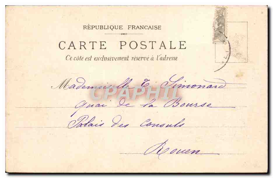 CPA Depart De Christophe Colomb — Verso