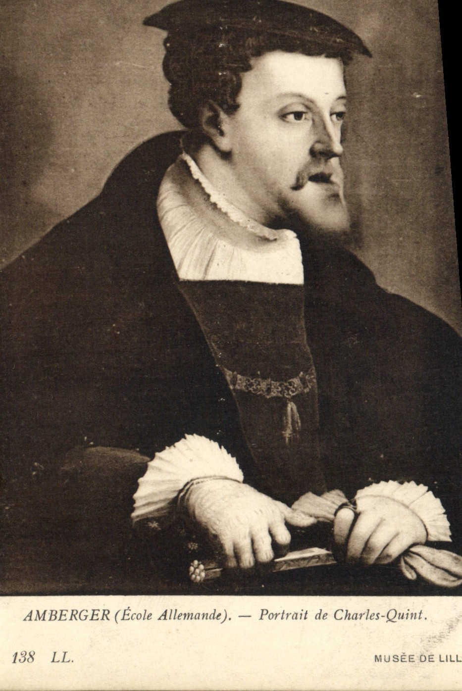 CPA Amberger Portrait de Charles Quint Musee de Lille