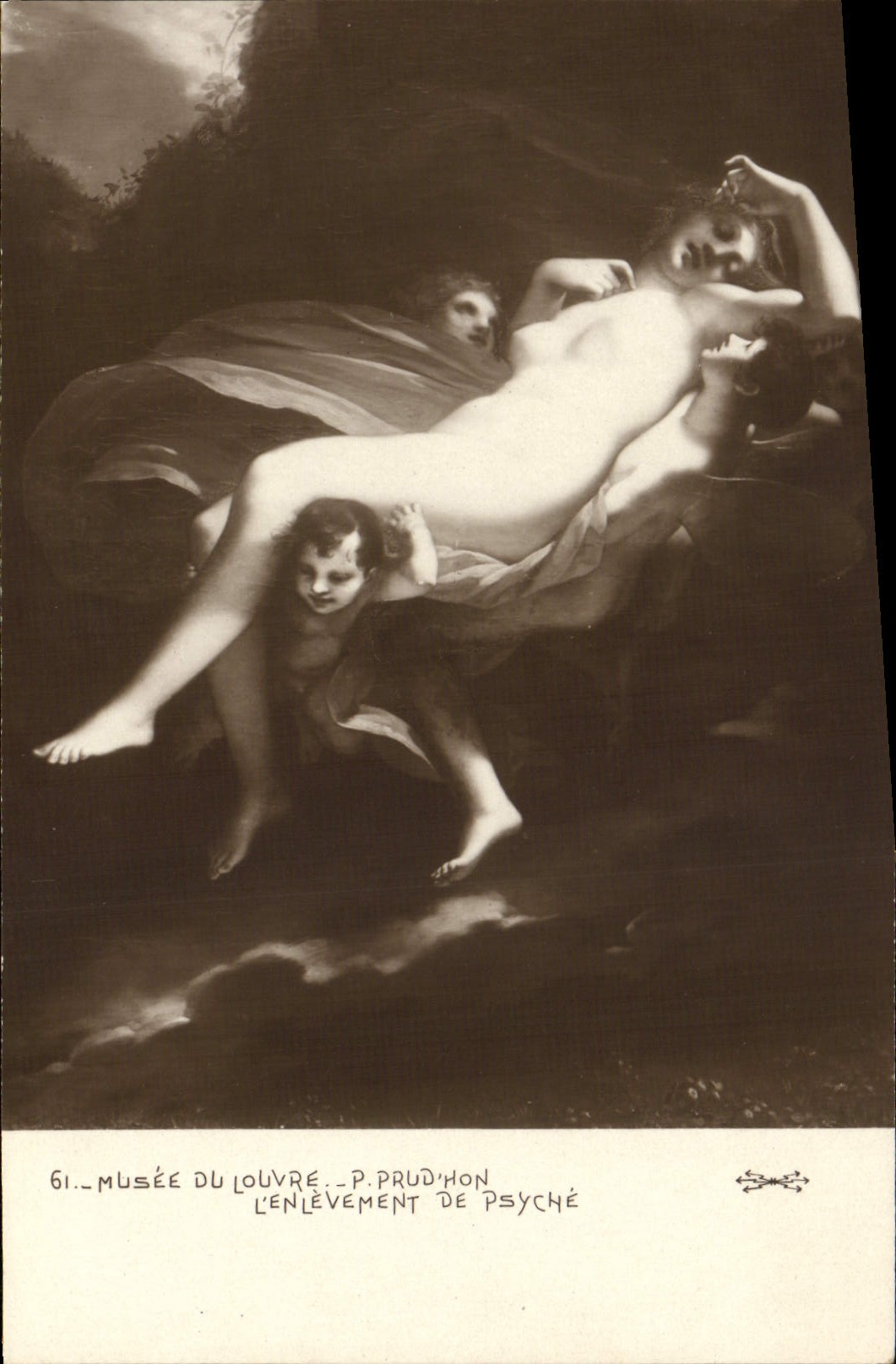CPA Musee Du Louvre Lenlevement De Psyche Prudhon