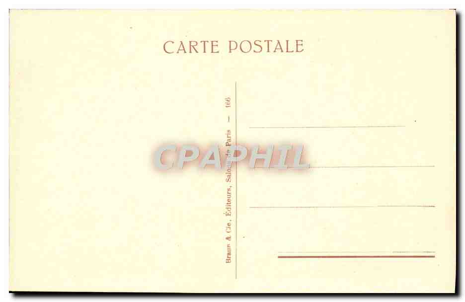 CPA Leda Robert Fleury Cygne — Rückseite