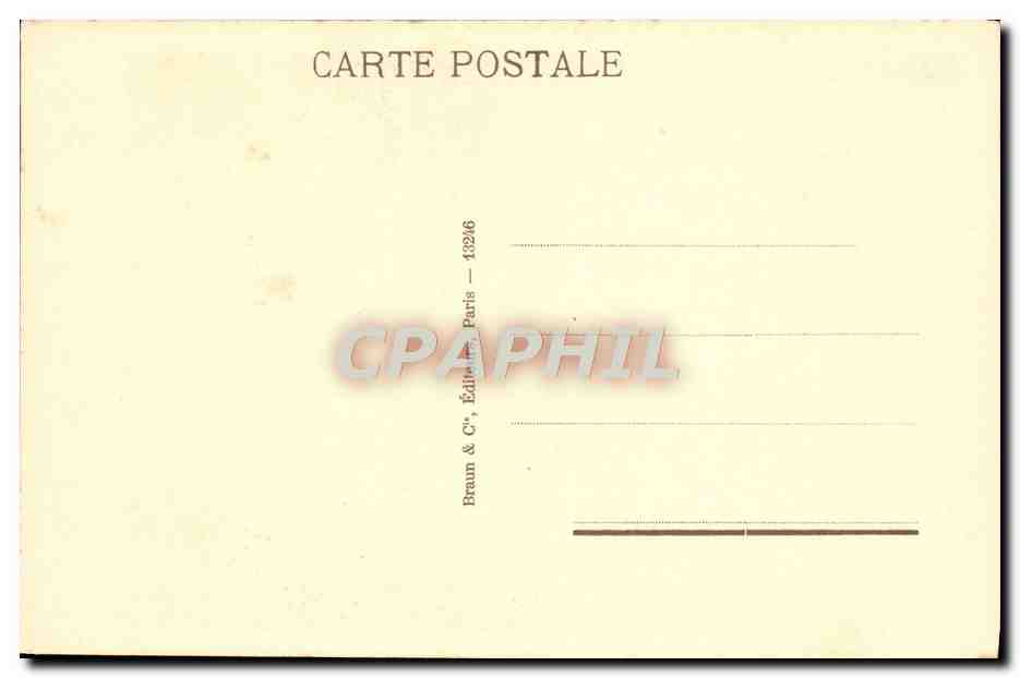 CPA Dupre Le Matin Musee du Louvre — Verso
