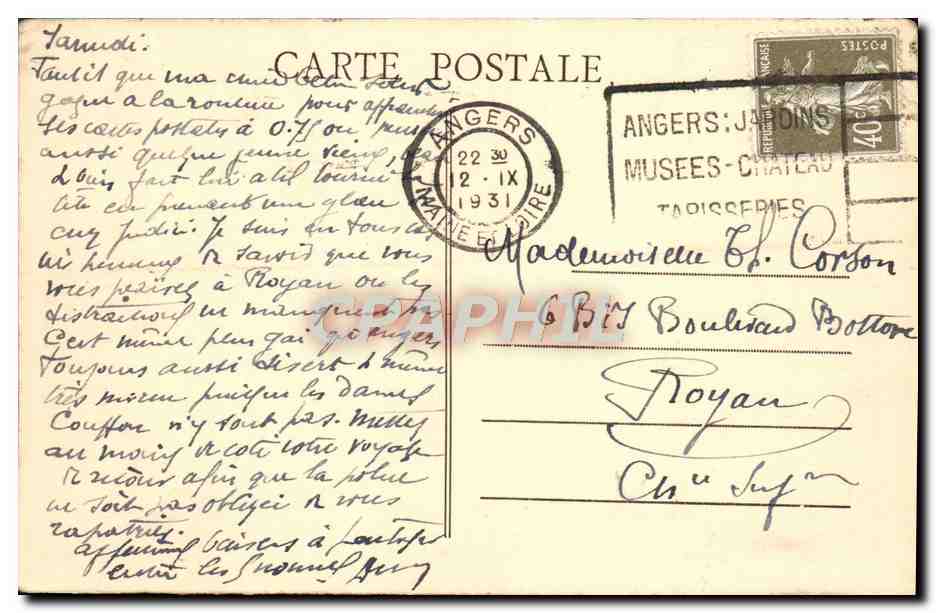 CPA Maurice Levis Matinee calme sur la Seine Chantereazu — Rückseite