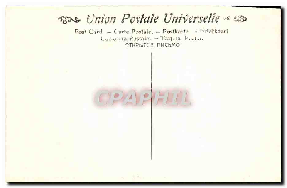 CPA David Paris et Helene Musee du Louvre Paris — Verso