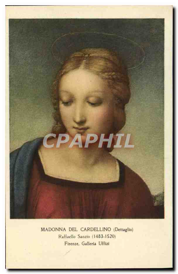 CPA Madonna Del Cardellino Raffaello Sanzio Firenze Galleria Uffizi