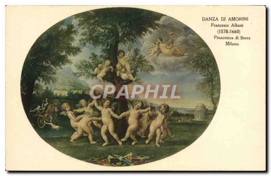 CPA Danza Di Amorini Francesco Albani Pincaoteca di Brera milano