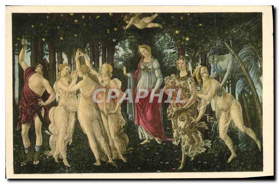 CPA La Primavera Botticelli Firenze Galleria Uffizi