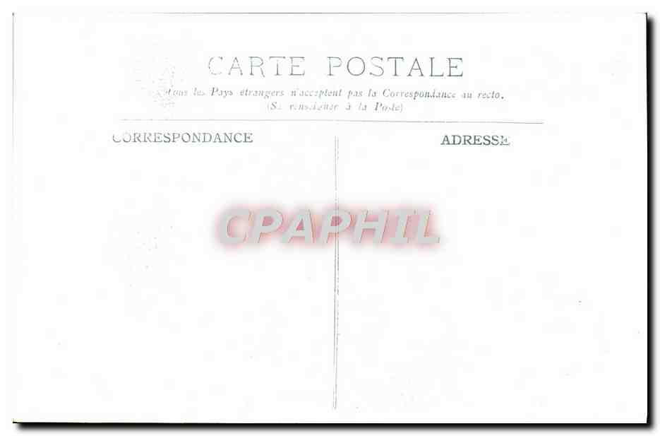 CPA Greuze L'Accordee De Village Musee du Louvre Paris — Verso
