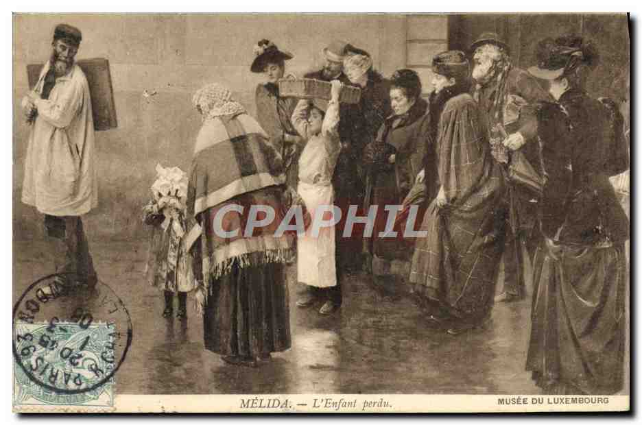 CPA Melida L'Enfant Perdu Musee du Luxembourg Paris 