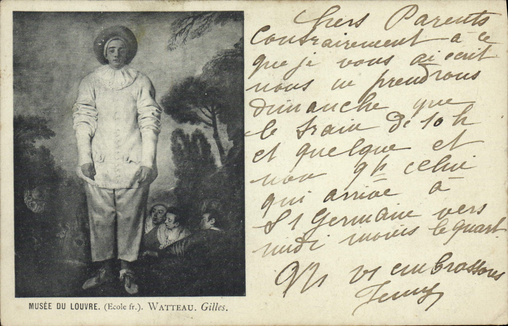 CPA Musee Du Louvre Gilles Watteau