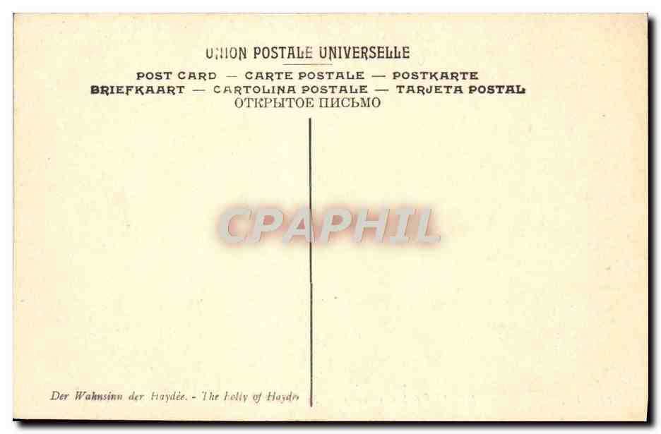 CPA Musee de Lille Muller La folie d'Haydee — Verso