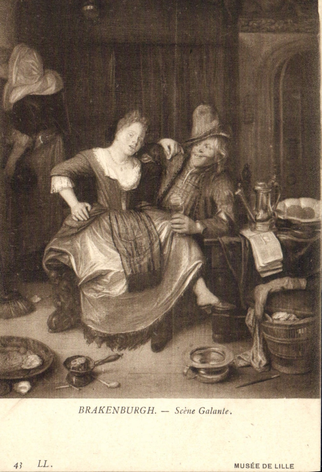 Brakenburgh — Scène Galante — Musée de Lille