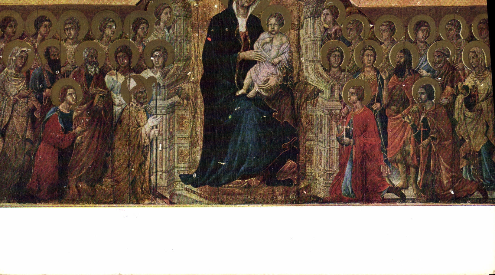 Madone à l'Enfant entourée de saints — Duccio di Buoninsegna — Libreria Editrice Senese, Siena