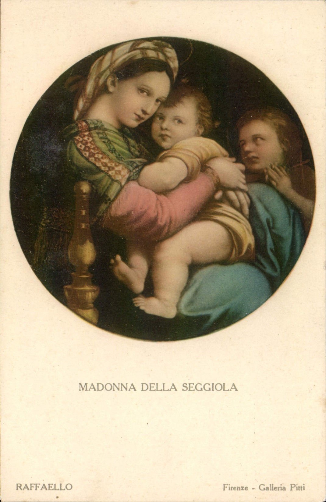 CPA Madonna Della Secciola Raffaello Firenze Galleria Pitti