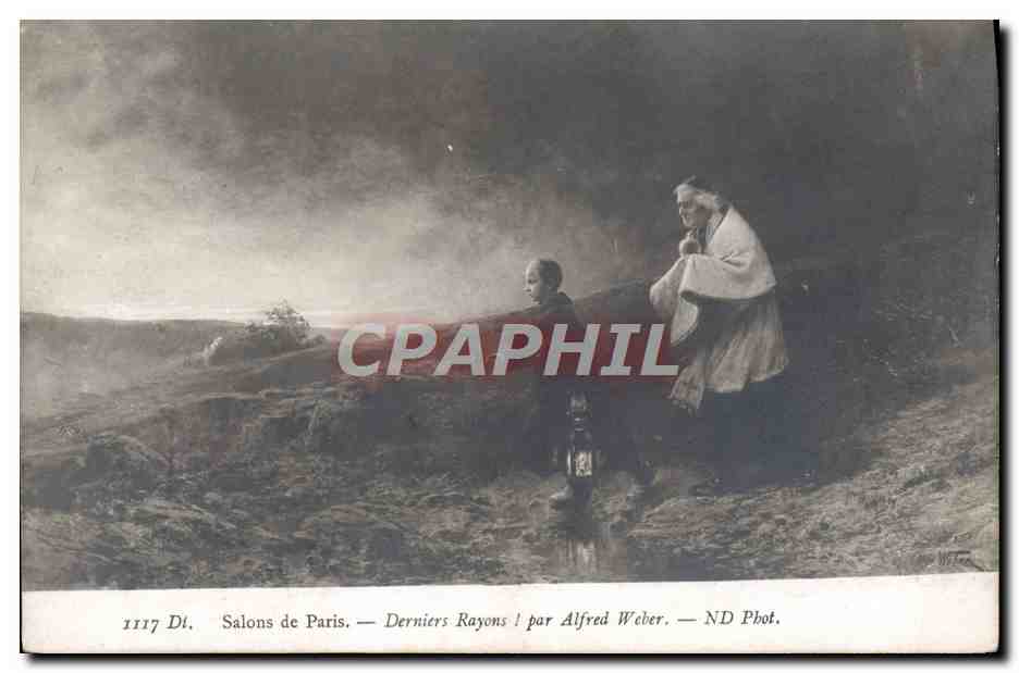 CPA Salon de Paris Derniers Rayons par Alfred Weber 