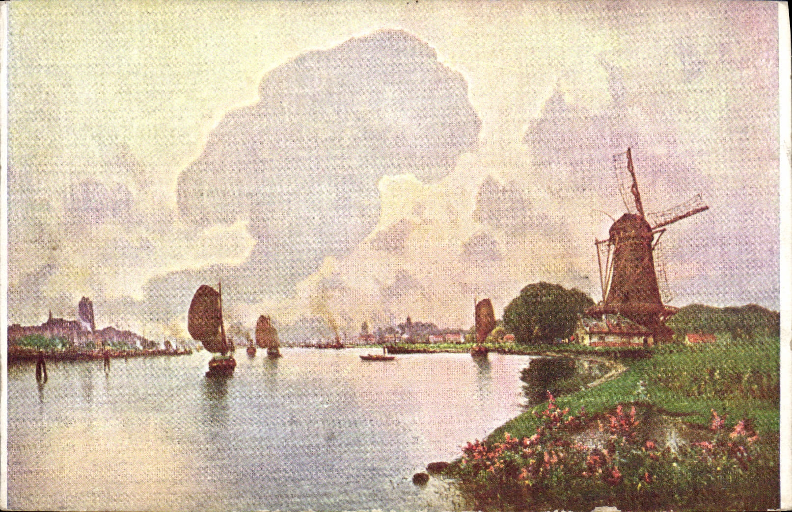 CPA Iwill Le moulin de Dordrecht 