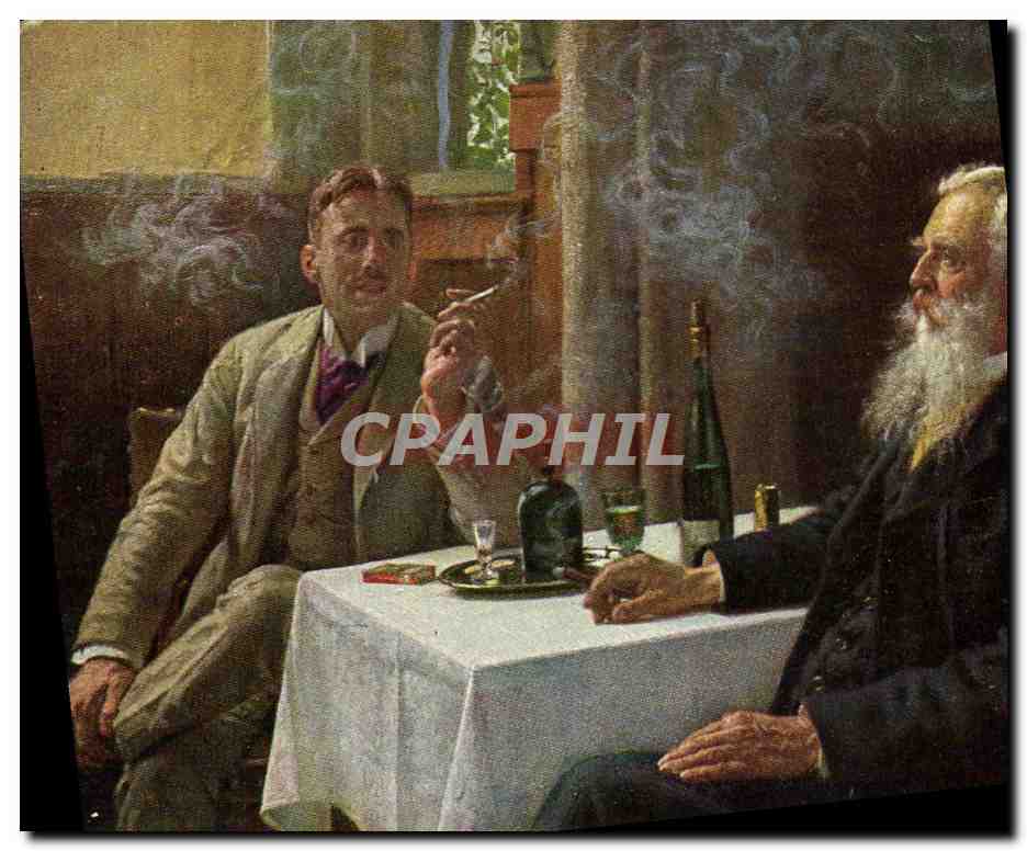 CPA Prof E Henseler Vater und Sohn Cigarette