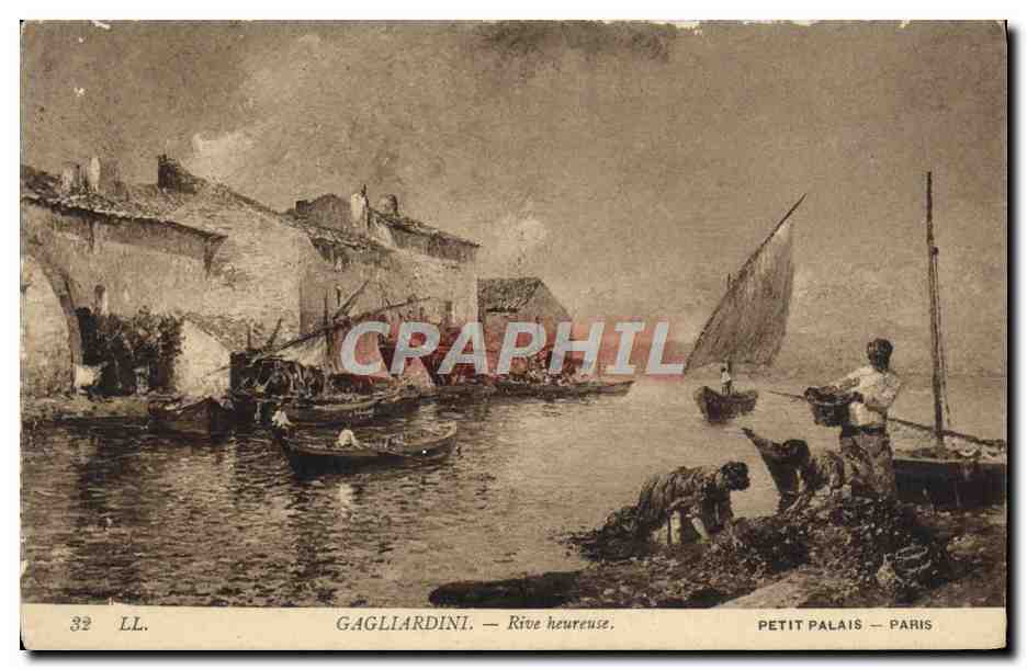 CPA Gagliardini Rive heureuse Petit Palais Paris 
