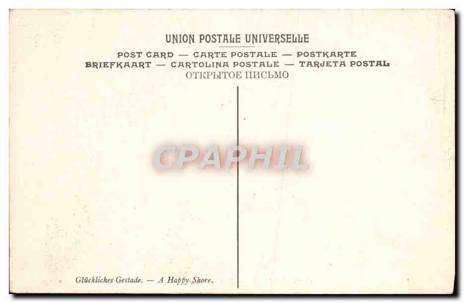 CPA Gagliardini Rive heureuse Petit Palais Paris  — Verso