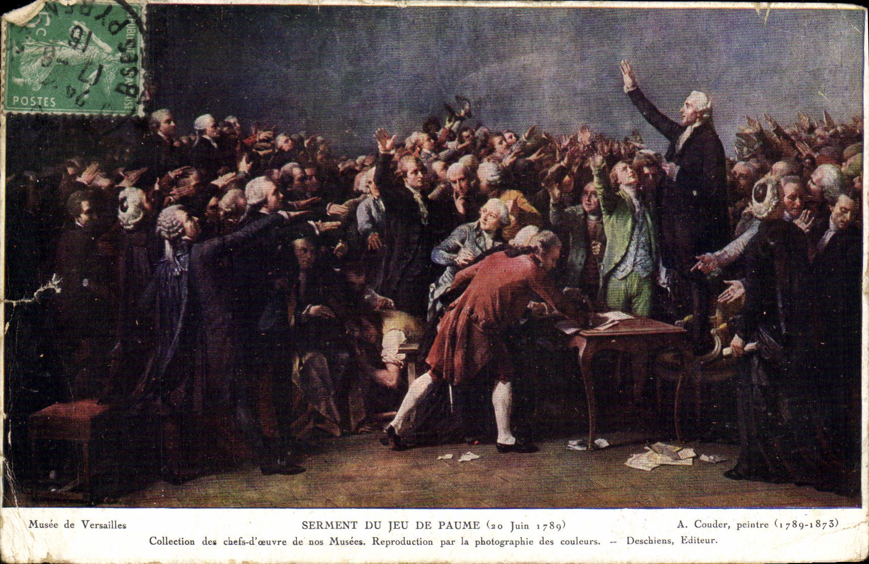 CPA Musee de Versailles Serment du Jeu de Paume