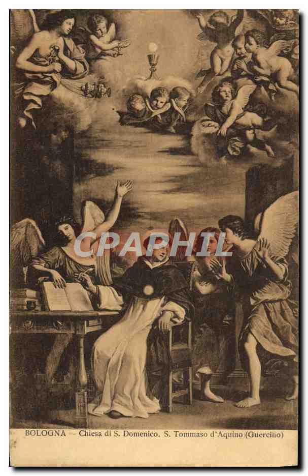 CPA Bologna Chies di S Domenico S Tommaso d'Aquino Guercino